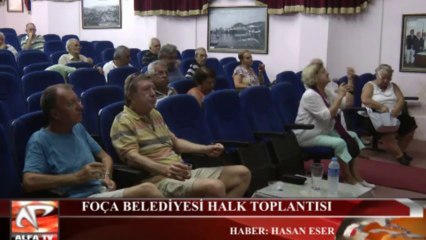 Foça'da Halk Toplantısında Belediye Başkanı Gökhan Demirağ'a  Eleştiri Yağmuru