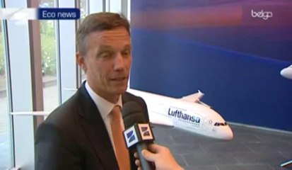 Le premier Airbus A380 à Brussels Airport