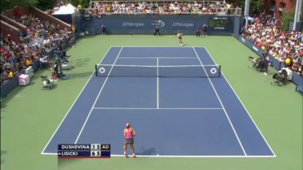 2013 US Open R1 Lisicki vs Dushevina Highlights