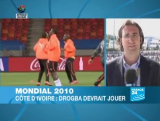 Côte d’Ivoire : Drogba devrait jouer, avec X.Chemisseur [France 24]