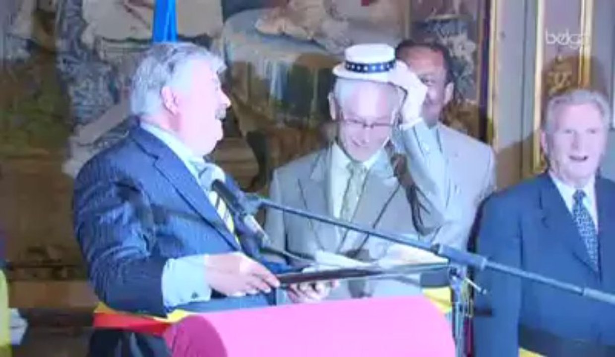 Manneken Pis enfile les couleurs de l'Europe