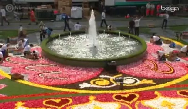 Quelque 650.000 fleurs sur la Grand-Place de Bruxelles