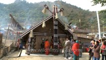 Nagaland-hornbill festival-pochury tribe hut
