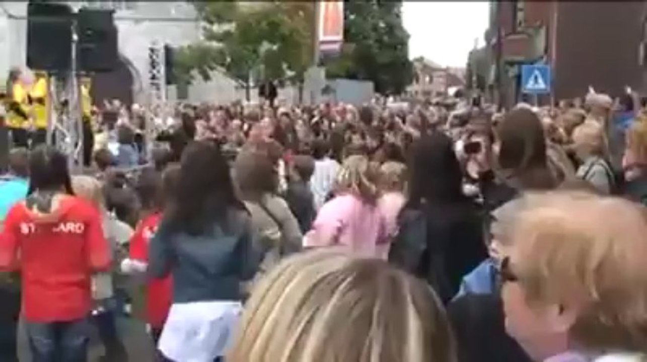 Une flash mob à Blegny