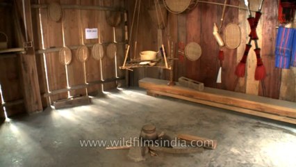 Nagaland-hornbill festival-pochury tribe-inside hut