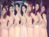 Katrina Looks Stunning In A Pink Gown At Sisters Wedding