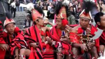 Nagaland-hornbill festival-konyak tribe singing