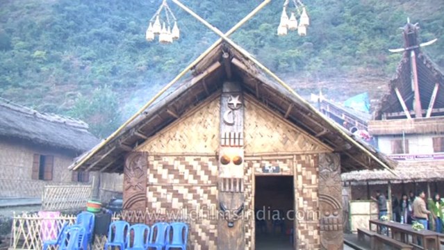 Nagaland-hornbill festival-naga heritage village