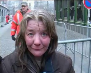 Explosion à Liège: un témoin en pleurs