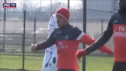 David Beckham's first training session