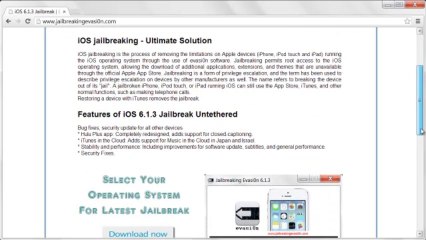 iOS 6.1.3 Jailbreak Untethered