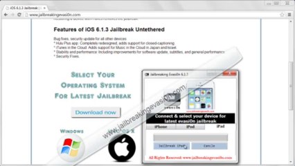iOS 6.1.3 Jailbreak Untethered