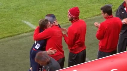 David Beckham's emotional farewell