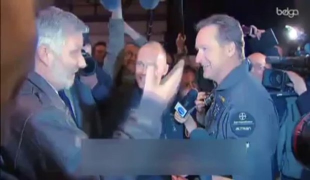 L'avion solaire expérimental Solar Impulse atterrit à Bruxelles