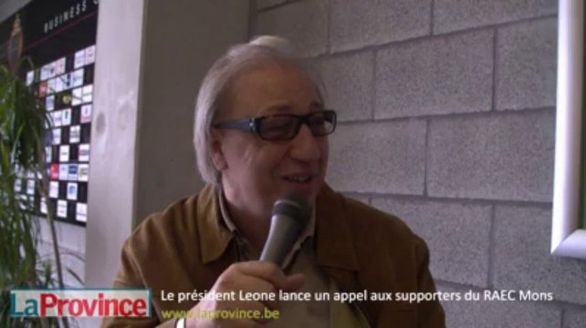RAEC Mons : le président Leone lance un appel aux supporters