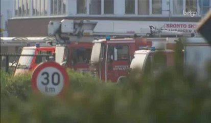 Nuage de chlore dans le port Anvers