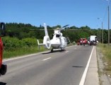 Accident grave à Wanze:  évacuation des blessés (2)