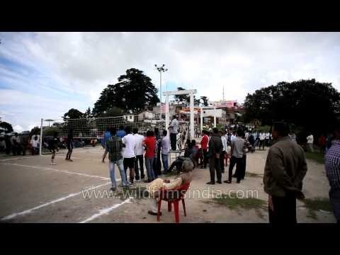 Volleyball match between two villages of Champawat District