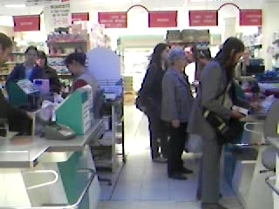 a la caisse