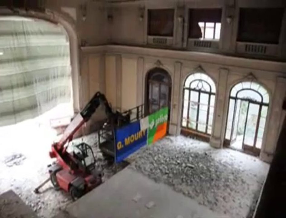 Liège le théâtre de place à l'Emulation, chantier en cours...