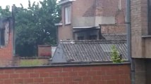 Mouscron: incendie rue des Etudiants