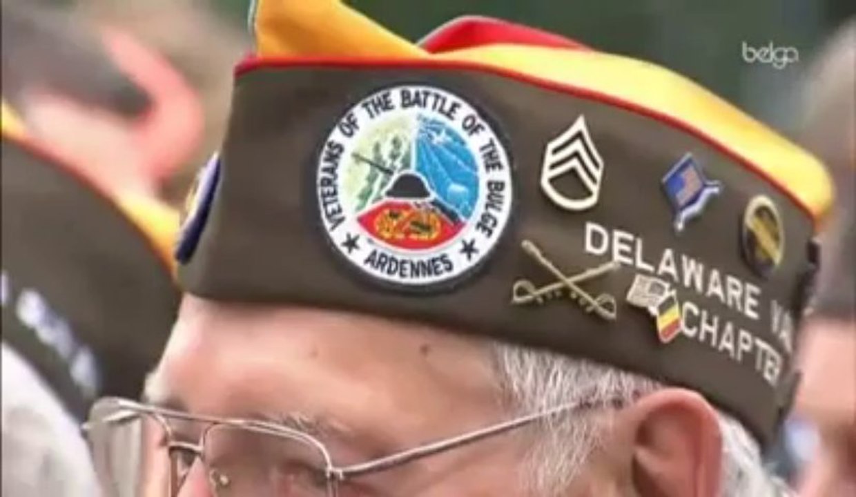 Philippe et Mathilde rendent hommage aux vétérans de la Bataille des Ardennes