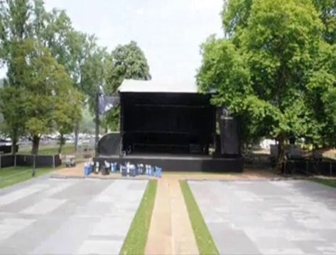 Les ardentes avant l'arrivée des festivaliers