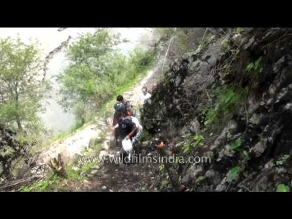 Treacherous trails taken by tourists for evacuation