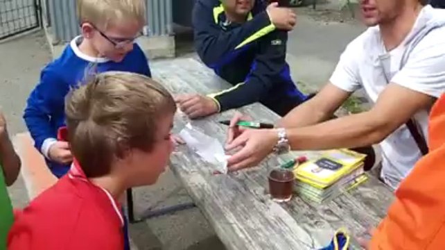 Mbaye Leye et Olivier Renard au stage d'Etienne Delangre à Villers