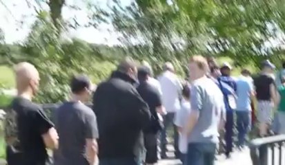 La file ce mardi 16/08 pour acheter les billets de la rencontre Differdange - PSG