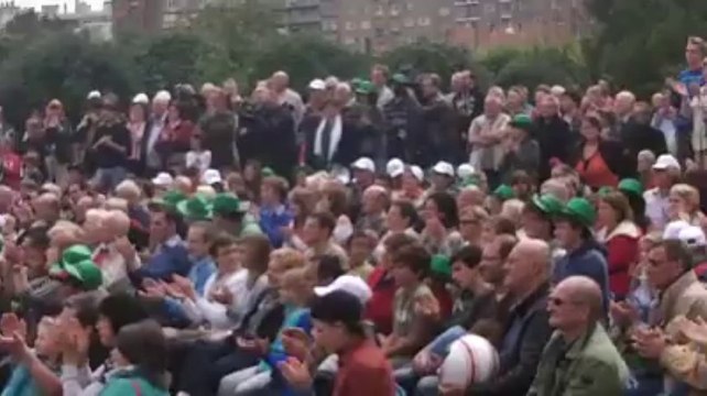 Les frères Borlée sur écran géant au parc Georges-Henri