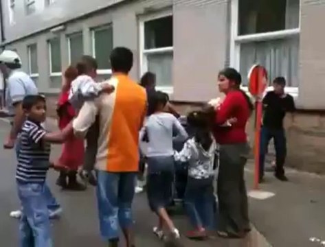 Des roms expulsés à Etterbeek