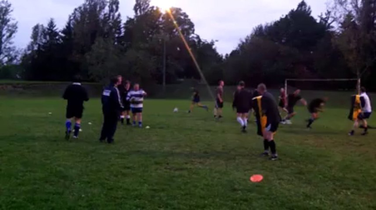 Entraînement au Rugby Club Famenne