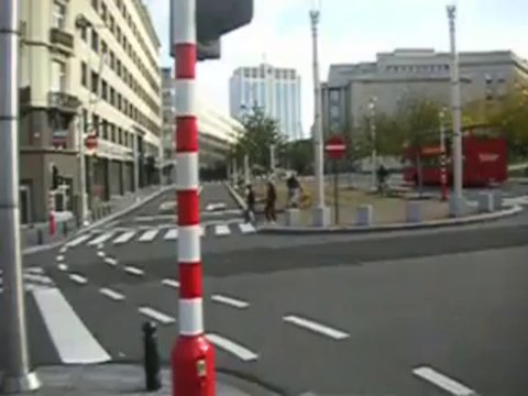 Circulation à Saints Michel et Gudule lors de la journée sans voitures