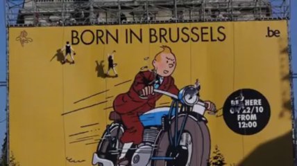 Les aventures de Tintin - Le secret de la licorne - Acrobatie - Animation sur place de Bouckere