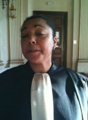 Me Mulenda, avocate des deux enfants du couple Cindy Salibra - Mario Giuffrida