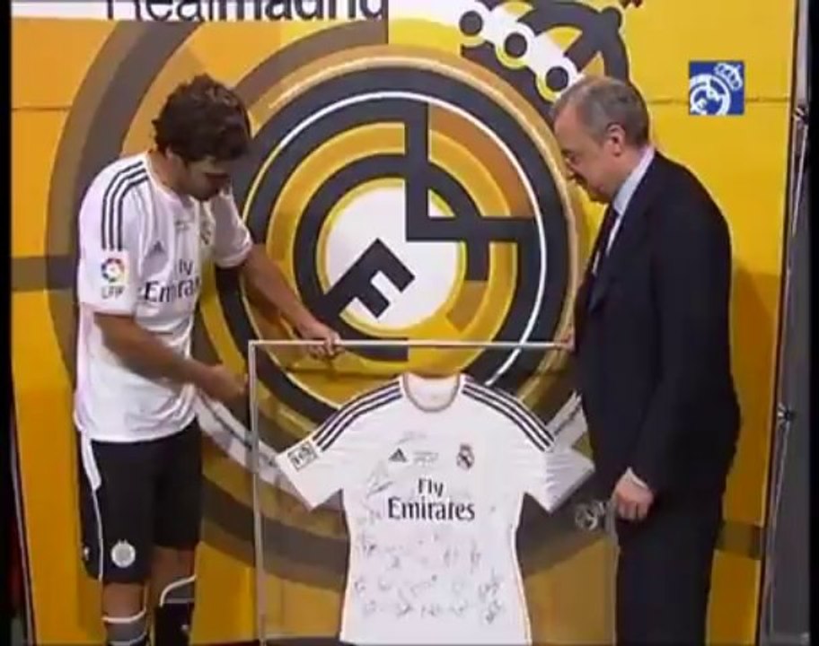 Raúl durante su homenaje