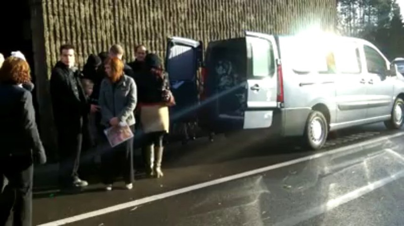 Funérailles de Gabriel (17 mois), tué lors de la fusillade à Liège