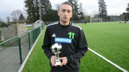 Le Ballon d'Or 2011 de Huy-Waremme est... Sammy Derwael, attaquant de Vyle-Tharoul