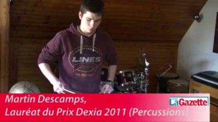 Tamines: Martin Descamps lauréat du prix Dexia 2011