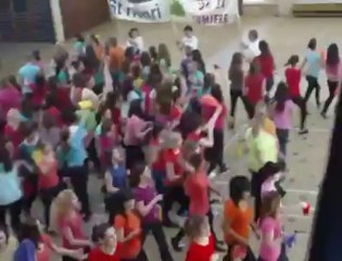 Mouscron: 125 élèves de Saint-Henri ont dansé un flashmob (1)