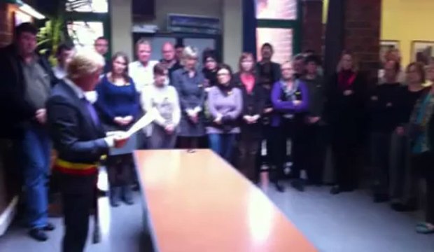 Estaimpuis: discours de Daniel Senesael pour la catastrophe de Sierre