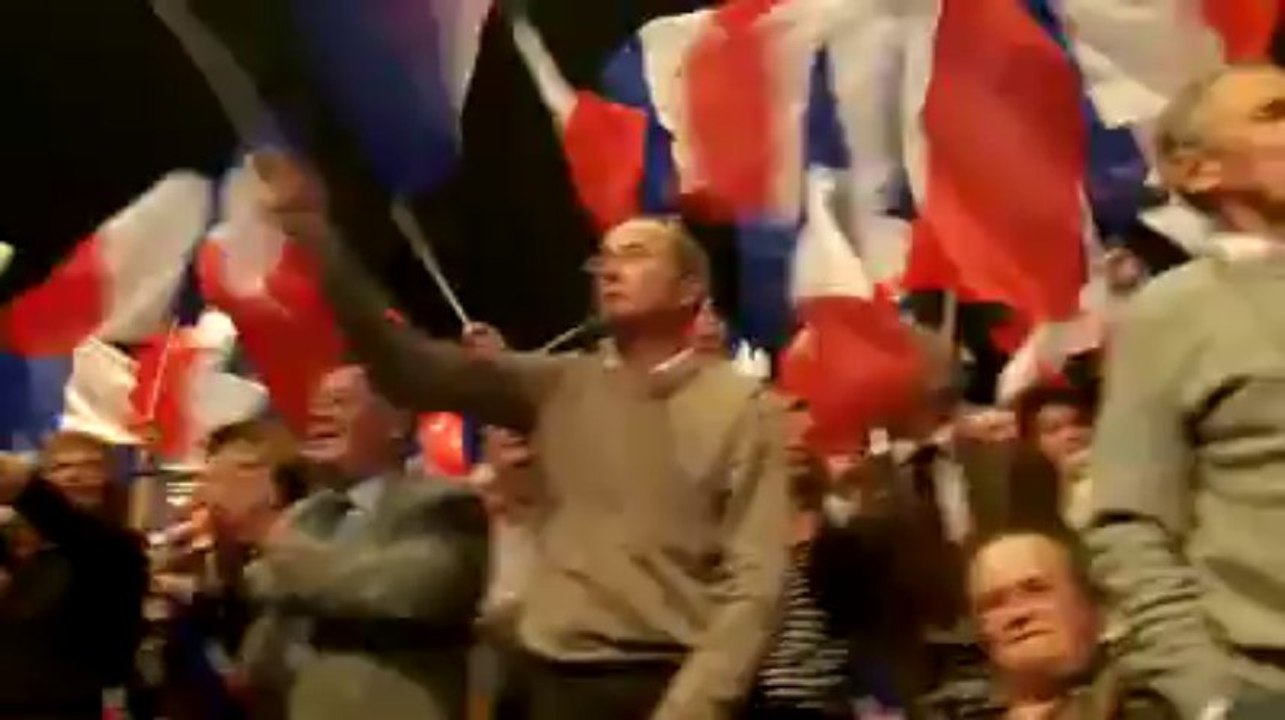 L'arrive du président Sarkozy