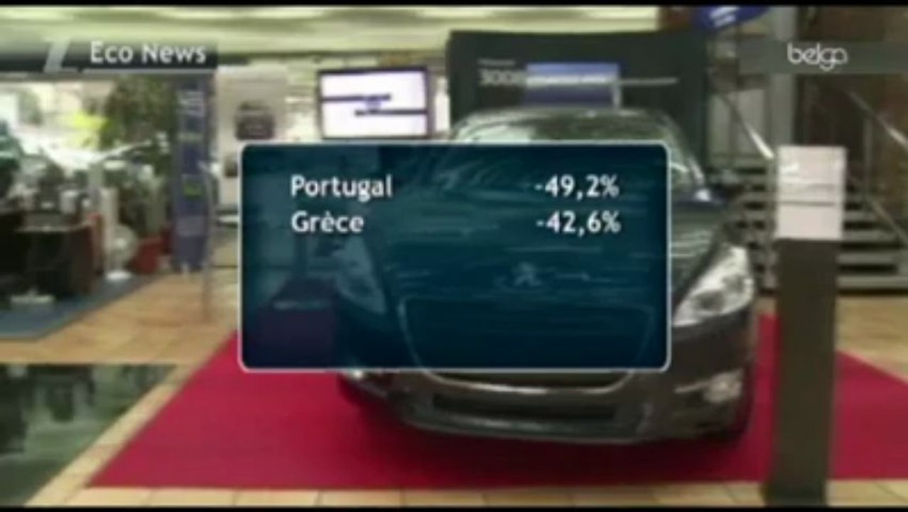 Baisse des ventes de voitures neuves en Europe