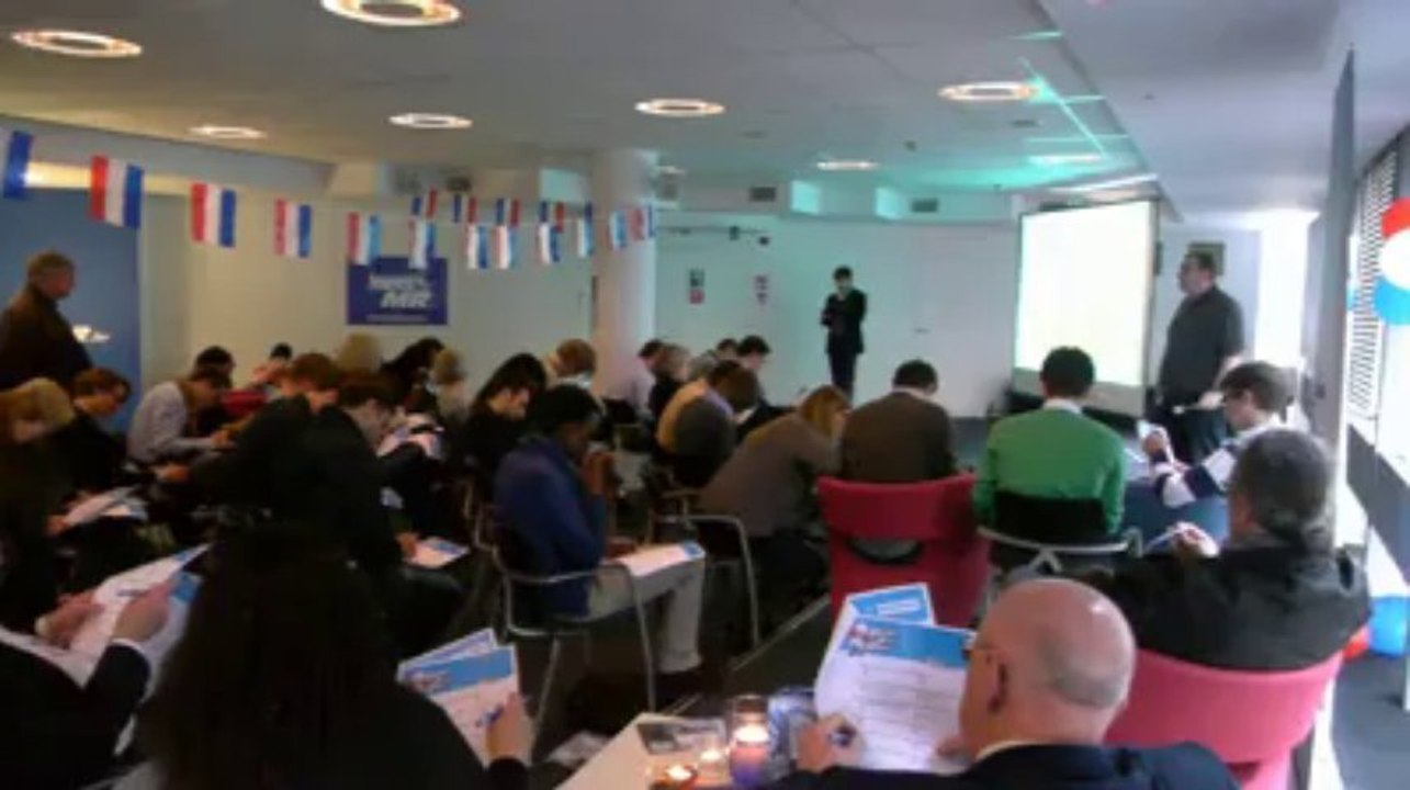 Présidentielles françaises 2012 à Bruxelles: quizz politique au MR en attendant les resultats
