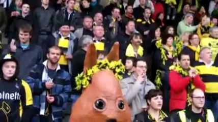 Les supporters de Frameries de rugby à Bruxelles
