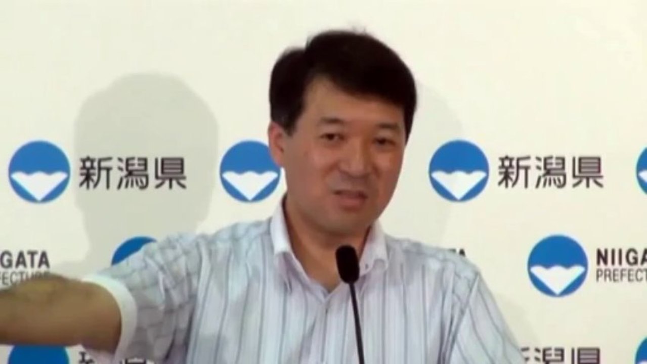 20130821 《索引付》泉田知事 定例記者会見　柏崎刈羽原発再稼働、汚染水問題