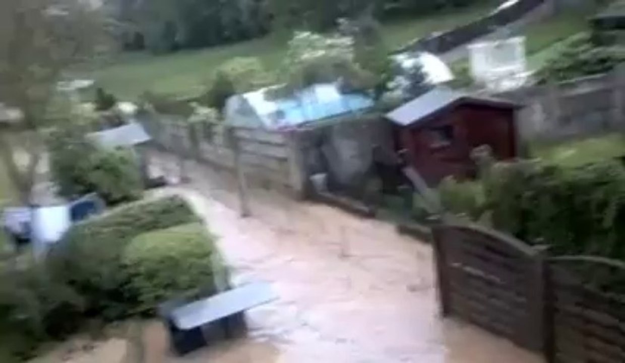 Un maison dévastée par la boue à Braine-l'Alleud