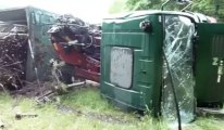 Limbourg: un camion sur le flanc à l'entrée de Dolhain