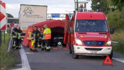 Un automobiliste percute un camion à l'arrêt sur un parking de l'E17 et se tue